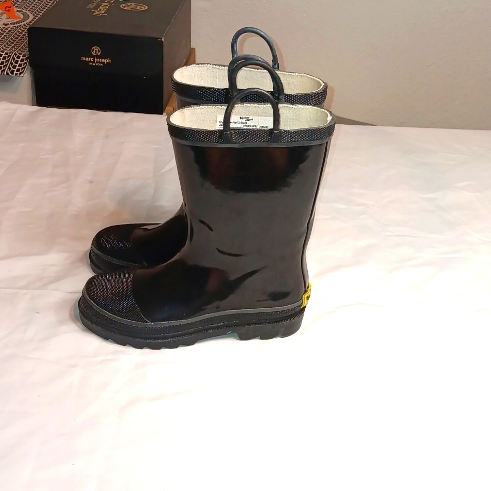 Western Chief water proof boot rubber black brand new size kids 1
